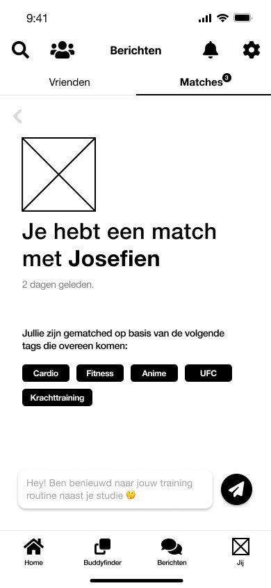 Berichten - Matches - chat (zero state)