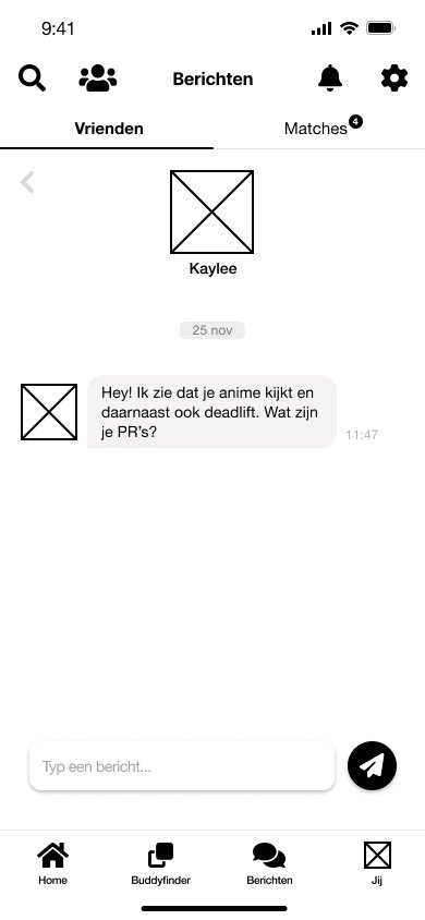 Berichten - vrienden - chat (actief chat)