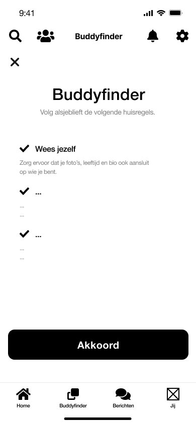 Sportbuddy - Huisregels