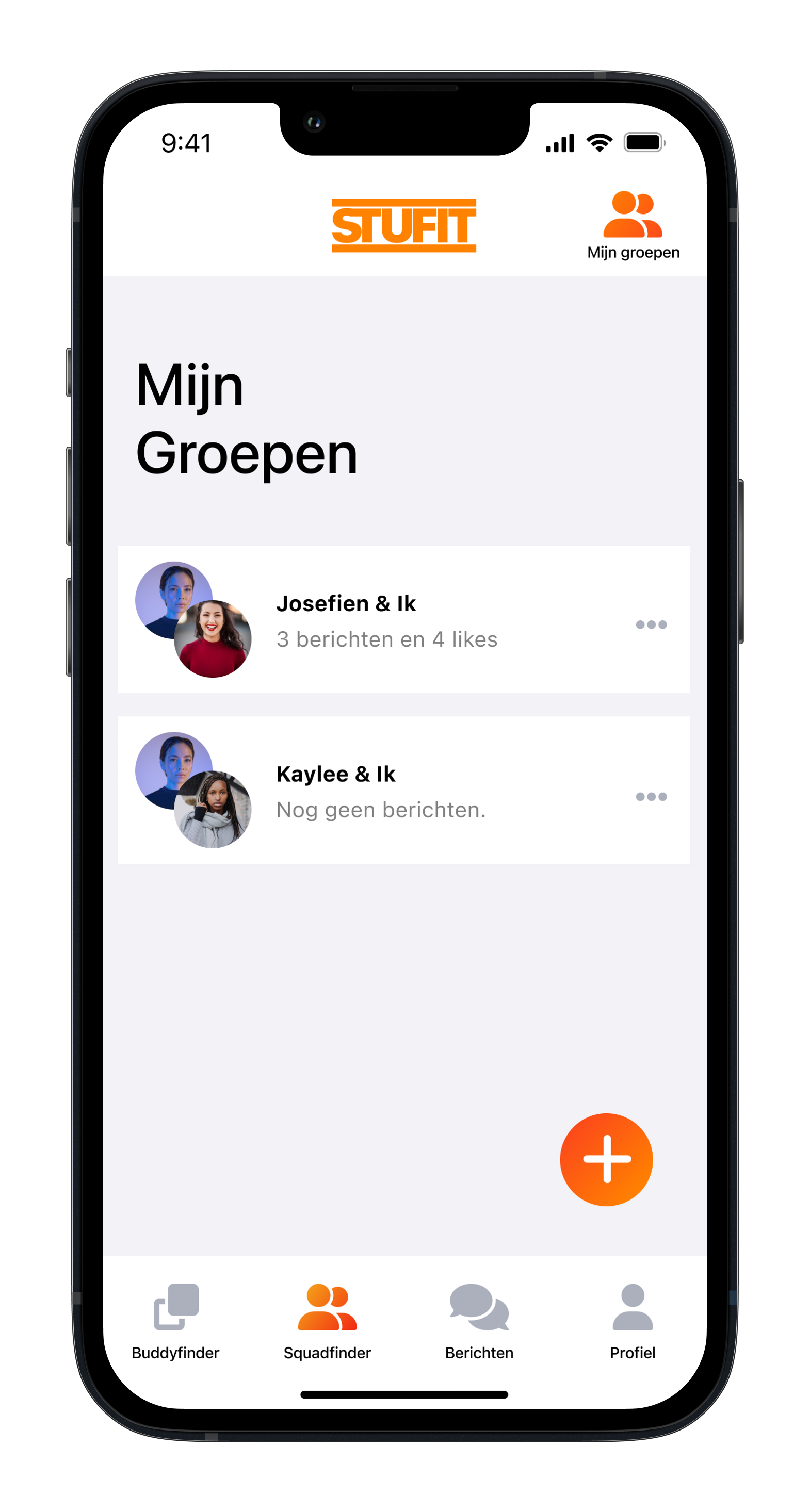 Squadfinder - mijn groepen